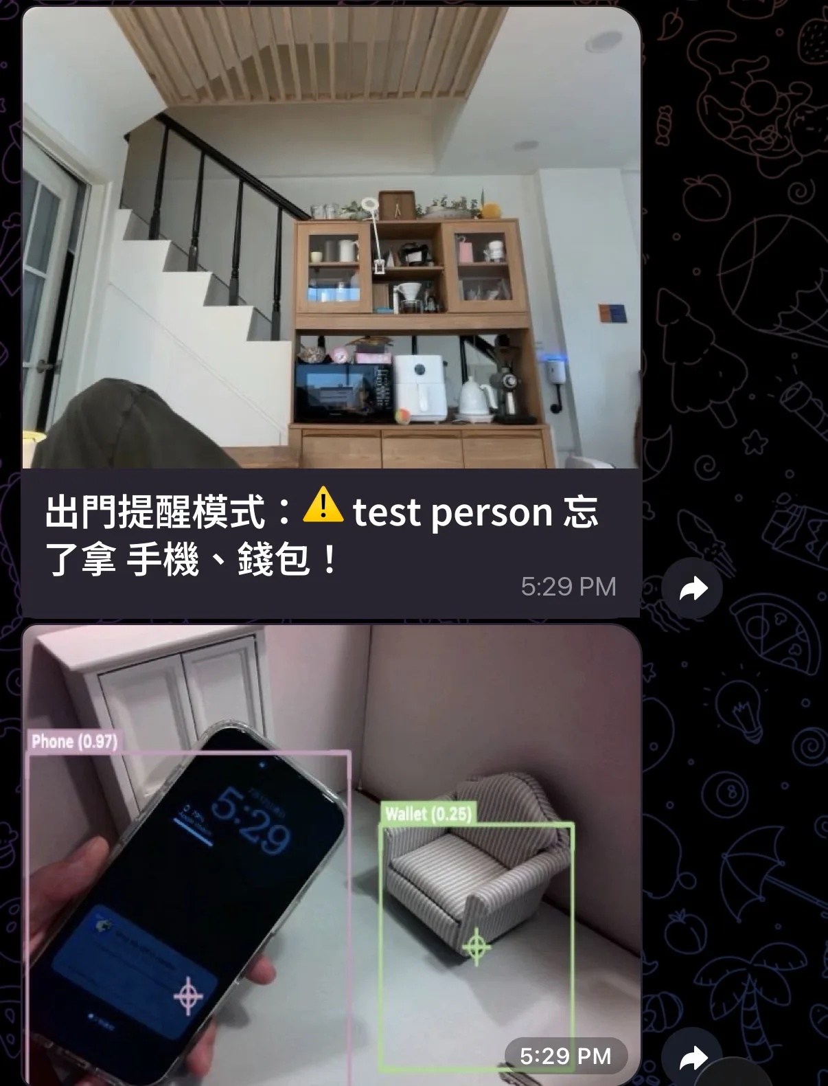 telegram leaving home